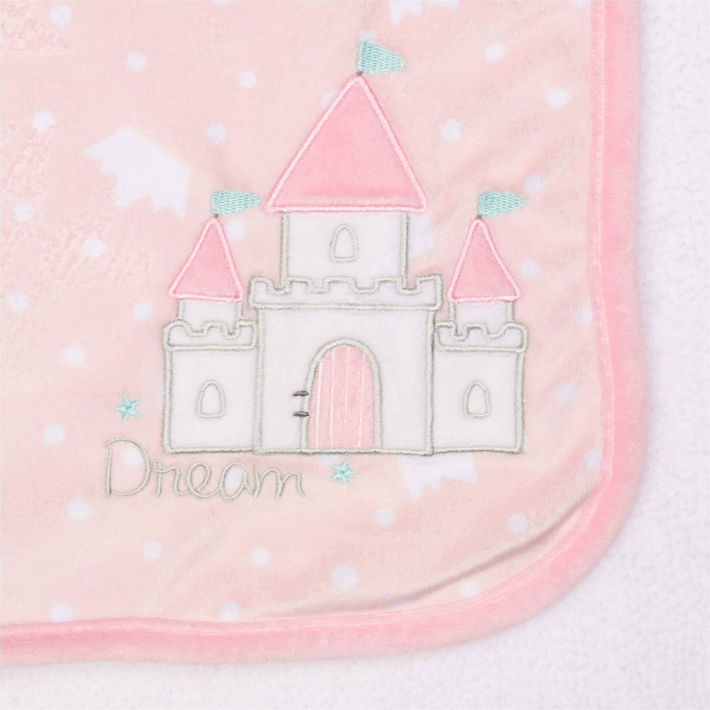 Girls Princess Castle Plush Blanket